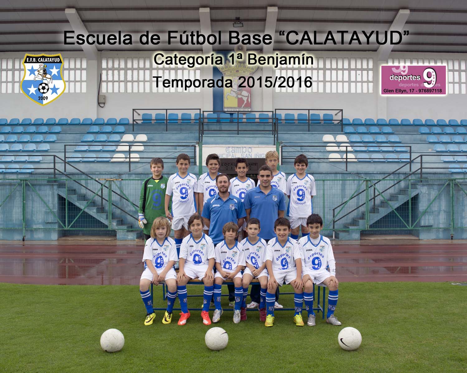 Equipo 1ª BENJAMÍN Temporada 2015/2016